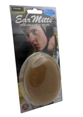 Ear Mitts Bandless Ear Muffs Camel Faux Suede SIZE REGULAR NEW #205 - Изображение 1 из 4