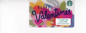 Starbucks Card "Happy Valentine's 2018" PIN COVER INTACT. Sharp shape - Picture 1 of 1