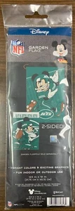 NEW YORK JETS J-E-T-S! BANDIERA DA GIARDINO TOPOLINO DISNEY 12"X18" 2 LATI NUOVA ๐ - Foto 1 di 1