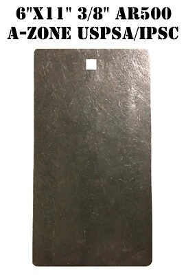 MAGNUM TARGET 3/8" AR500 Steel 6"x11" Lower A Zone Plate IPSC/IDPA Silhouette Shooting Target