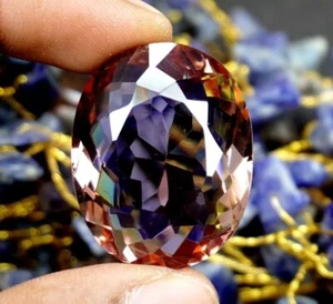 74,5 ct + natürlicher ovaler Alexandrit Farbwechsel makellos zertifiziert loser Edelstein - Bild 1 von 6