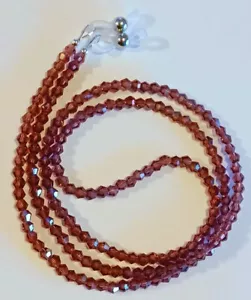 AMETHYST AB CRYSTAL EYEGLASS CHAIN 27" Beaded Strap Reading Lanyard Glasses - Picture 1 of 4