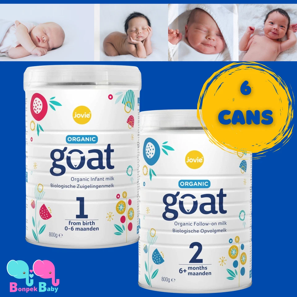 6 Latas Jovie Leche de Cabra Fórmula Bebé Etapa 1/Etapa 2 - Jovie Cabra 1 Jovie Cabra 2 Foto 1 de 1
