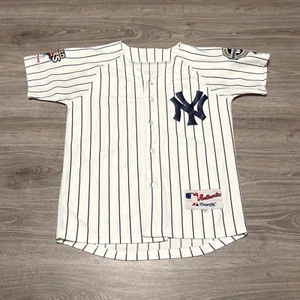 Derek Jeter #2 New York Yankees 2009 World Series Majestic Jersey Youth Large - Picture 1 of 7