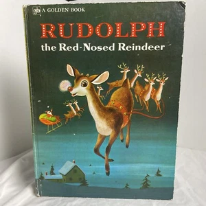 Rudolph the Red Nosed Reindeer Book 1972 Vintage by Barbara Hazen  Rare Find Hbk - Bild 1 von 19