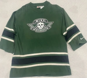Vintage Nike Street Hockey Jersey Throwback Green Men Size XL Extra Large Goalie - Picture 1 of 7