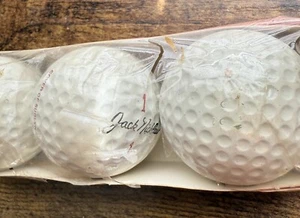 Vintage 3er Pack MacGregor Jack Nicklaus Signature #1 Golfbälle Neu aus altem Lagerbestand 60er Jahre - Bild 1 von 10