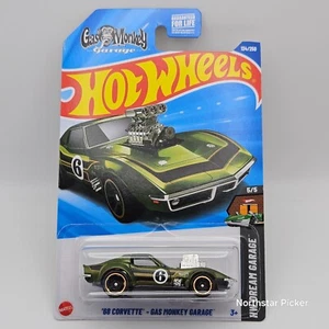 2025 Hot Wheels | '68 Corvette - Gas Monkey Garage | Green | Dream Garage | #134 - Picture 1 of 3
