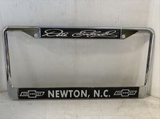 Vintage Dale Earnhardt Chrome License Plate Frame Newton, N.C CHEVROLET