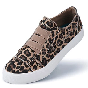Womens Sneakers Canvas Shoes Lace up Fashion Canvas Classic Low Top Casual Shoes - Picture 1 of 10