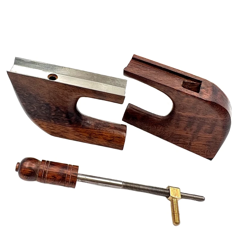 1Set 3/4 4/4 Upright Double Bass snakewood Bow Frog German style - Image 1 of 4