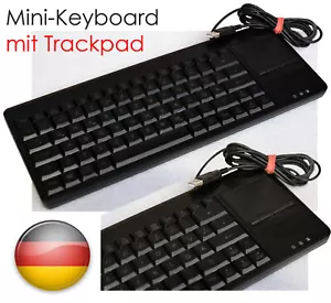 MINI USB TASTATUR KEYBOARD TK514U MIT TOUCHPAD QWERTZ DEUTSCH MIT USB HUB V242 - Bild 1 von 1
