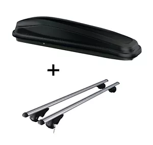 Caja de techo JUEASY300 + portaequipajes Rio 120 para Chrysler para Jeep Grand Voyager 96- - Imagen 1 de 4
