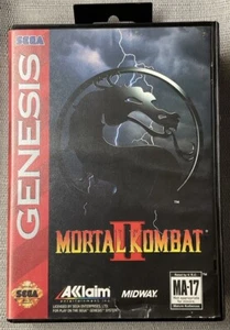 Mortal Kombat 2 Sega Genesis Box And Game No Manual Tested and Working - Picture 1 of 7