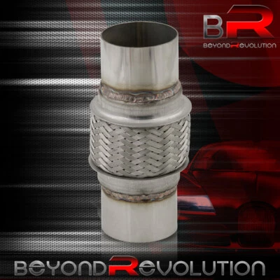 Adaptador de colector de cabezal de acoplamiento de tubo de escape de tubo flexible trenzado de 2,3" S/S de 3" x 8" Foto 1 de 3