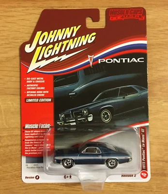 Johnny Lightning 1973 Pontiac Lemans White Lighting Blue - Real Riders - Image 1 of 4