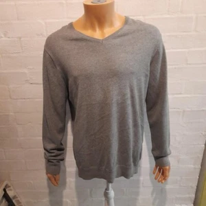 Mens v neck Boden jumper long sleeve Top Large Grey - Picture 1 of 6