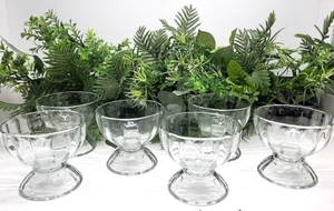 Vintage Libbey Dessert Bowls – Thick Glass Ice Cream Dishes, Set of 6 - Picture 1 of 5