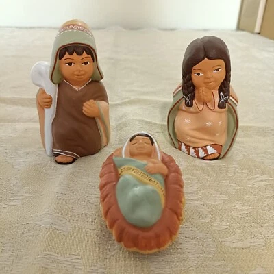 Natività Presepe In Terracotta Peruviano - Immagine 1 di 2