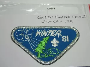 CAMPAMENTO DE INVIERNO 1981 GOLDEN EMPIRE COUNCIL CP384 - Imagen 1 de 1