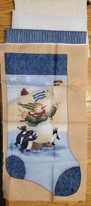 Weihnachtsstrumpf Panel Set, beinhaltet, Panel, Koordinatenborte, Musselin Rücken + - Bild 1 von 1