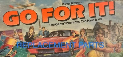 Piezas de juego de mesa: vintage GO FOR IT!, Parker Brothers, 1985, piezas de repuesto Foto 1 de 2