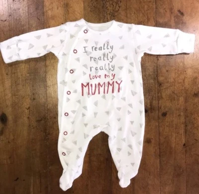 I Really Love My Mummy Bebé Recién Nacido 0 - 1 Mes Mameluco Body Próximo Bebé Reino Unido  Foto 1 de 4