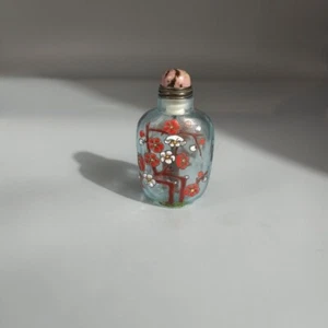 China, collected in Beijing, pure hand-painted, glass, snuffbox - Picture 1 of 8