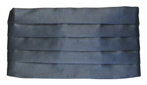 New Cardi Collection Navy Blue Satin Cummerbund Wedding Fit All (27-50" Waist) - Picture 1 of 1