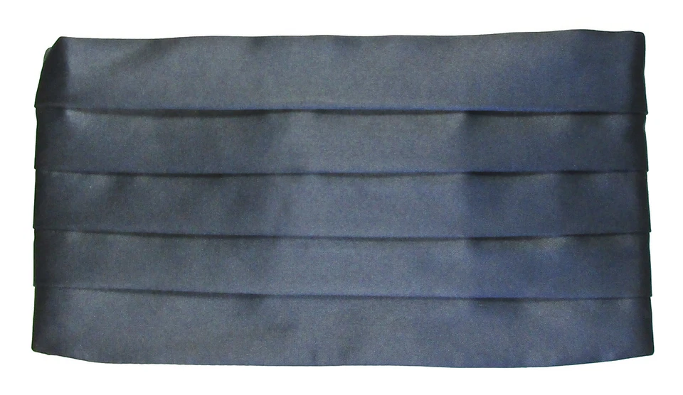 Nueva Colección Cardi Azul Marino Satinado Cummerbund Boda Ajuste Todo (27-50" Cintura) Foto 1 de 1