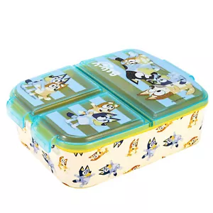 Bluey Kinder Kinder Multifach Sandwich Reise Brotdose, BPA-frei - Bild 1 von 7
