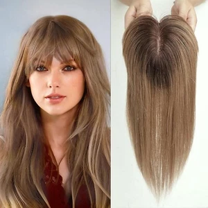 EMMOR Haartopper für Frauen Echthaar, Haarverlustabdeckung, drei Clips, 14 Zoll - Bild 1 von 6
