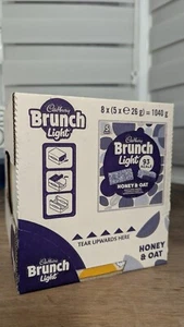 8 x Boxes Cadbury Brunch Light Honey & Oat Snack Bars 30 Bars Total - Picture 1 of 6