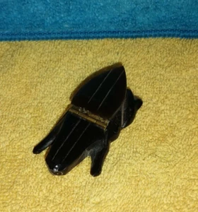 Antique carved horn snuff box in the form of an turtle with Hinged Lid - Picture 1 of 6