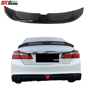 Se adapta a Honda Accord 2013-2017 sedán fibra de carbono real maletero alerón labio - Imagen 1 de 18