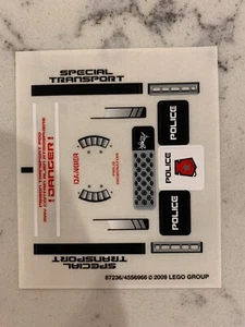 LEGO STICKER SHEET for 5979 Max Security Transport, New & Genuine! - Picture 1 of 1