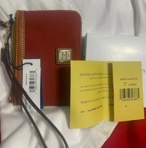 Dooney & Bourke WKRBY1408 KIRBY MEDIUM ARMBAND ~ ROT und HELLBRAUN ~ NEU MIT ETIKETT ~ UVP $ 88 - Bild 1 von 10