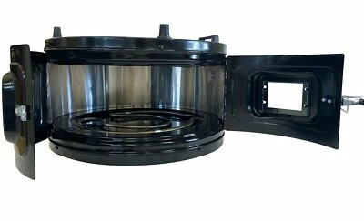 TÜRKISCHER Elektrischer Roster Grill Rund Gemüse Hähnchen Pizzaofen Einzeltablett Schwarz - Bild 1 von 4