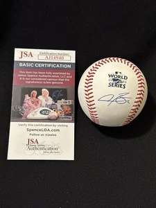 Alex Bregman Houston Astros Signed Autograph 2022 World Series Baseball JSA COA - Picture 1 of 3