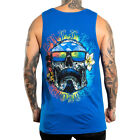 Sullen Clothing Tank Top - Shaved Ice Blue Schädel Tattoo Streetwear Sommer
