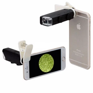 Illuminated Phone Portable Pocket Microscope 60X-100X - Picture 1 of 4