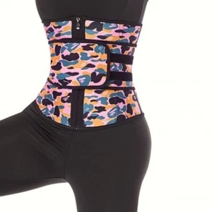 Plus Latex Camouflage Printed Single Belt High Compression Waist Trainer 2XL - Picture 1 of 8