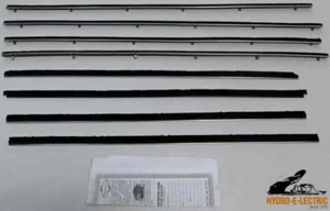 NEW 1963-1965 Ford Falcon 2 door Hardtop Window Felt Beltline Weatherstrip Set - Picture 1 of 1