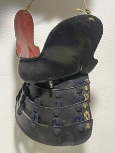 Menpo Menbo Yoroi Kabuto Mask Armor Koshirae Samurai Antique Edo Era From Japan - Picture 1 of 10