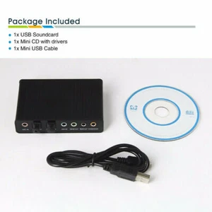 Externe USB-Sound-Karte Kanal USB 5.1 optische Soundkarte Adapter für PC Laptop - Bild 1 von 6