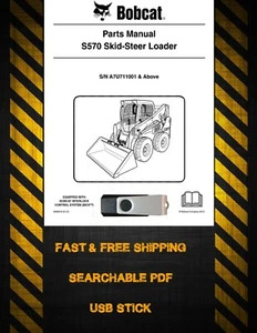 Bobcat S570 Series Skid Steer Parts Manual  searchable PDF, with Viewer on USB - Bild 1 von 2
