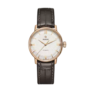 Nuevo reloj Rado Coupole clásico automático esfera blanca correa de cuero para mujer R22865065 - Imagen 1 de 1