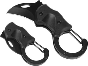 Small Pocket Knife for Men Cool Carabiner Box Cutter EDC Gadgets Stainless Steel - Picture 1 of 7