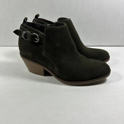 Ковбойские сапоги White Mountain 6 средние оливковая замша кожа на лодыжке - Изображение 1 из 4