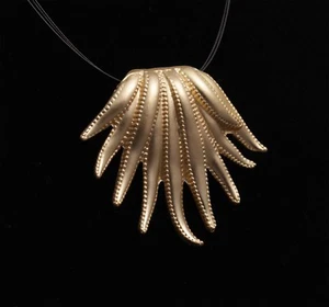 Pieza intermedia n.º 1 chapado en oro mate para colgante de cadena tesoro de piedra - Imagen 1 de 1